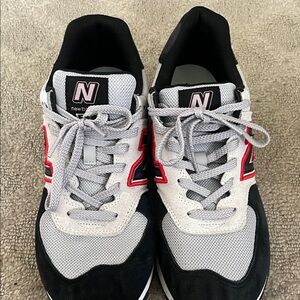 New Balance 540 Men's Black, Gray, and Red Sneakers Size 10